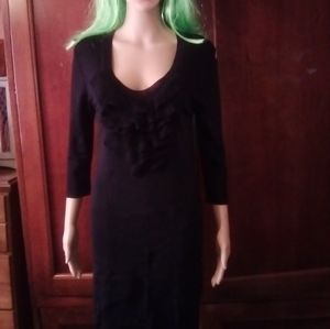 VALENTINO-RED VALENTINO SCOOP NECK DRESS